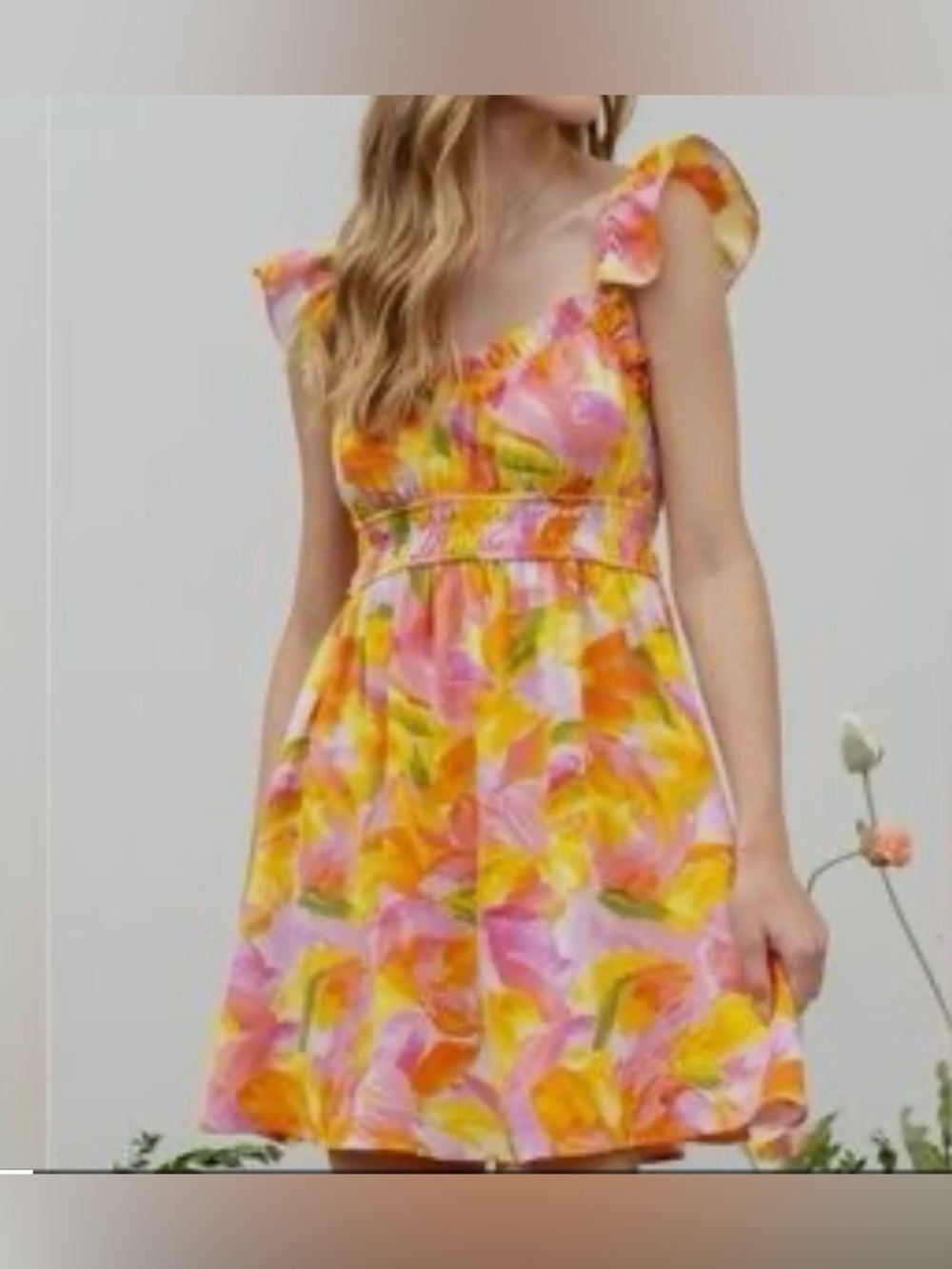 Blu Pepper, Colorful Summer dress, Size Large
